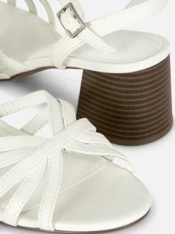 Sandalen|Primark Sandaletten Mit überkreuzten Riemchen Weiß
