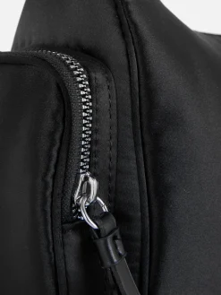 Taschen Und Portemonnaies|Primark Satin-Schultertasche Mit Fächern Schwarz