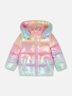 Jacken Und Mäntel|Primark Schimmernde Pufferjacke Im Ombré-Look Multi