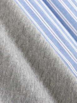 Schlafanzüge|Primark Schlafanzug Aus Baumwollpopeline Hellblau