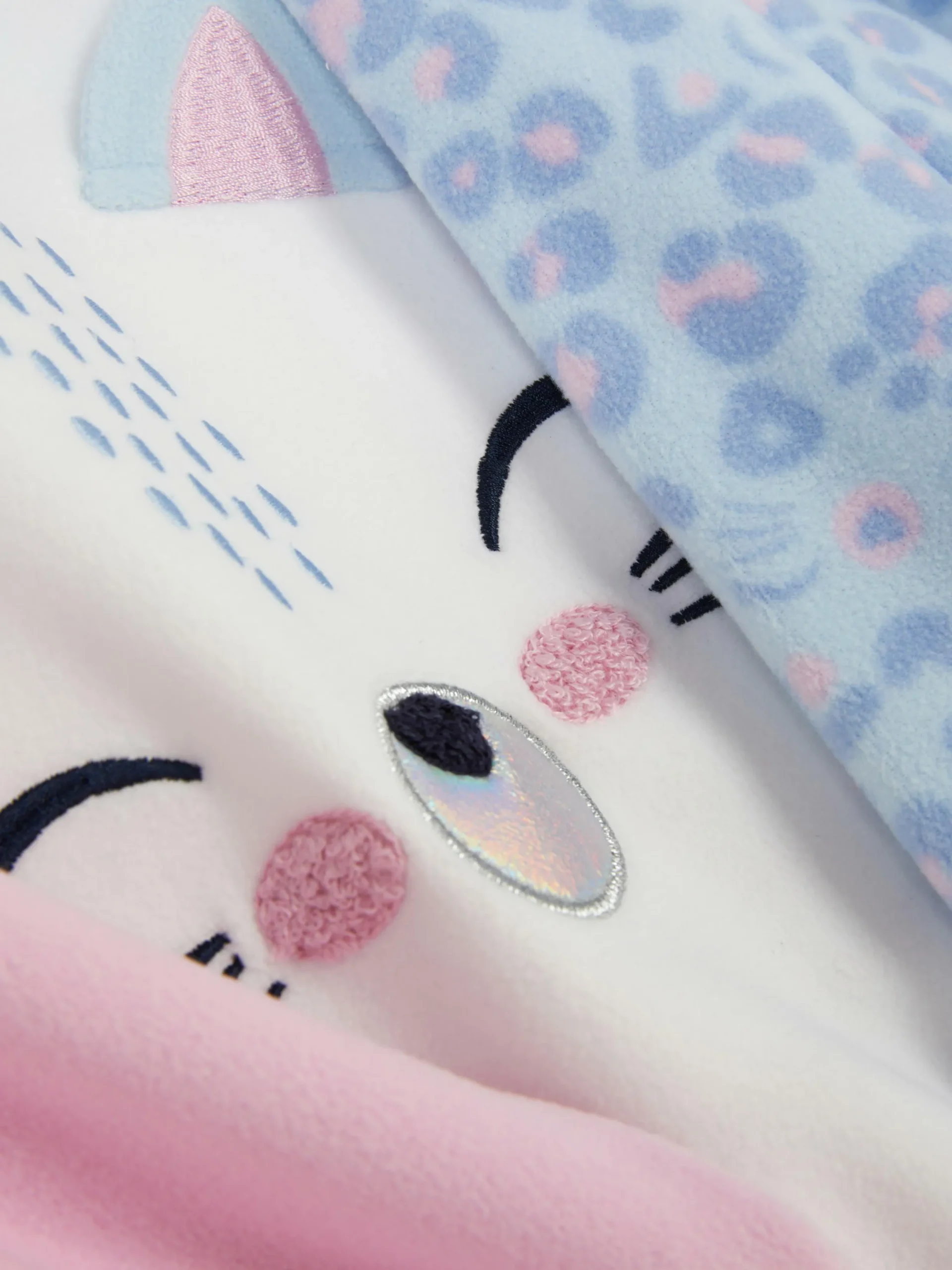 Schlafanzüge Und Nachtwäsche|Primark Schlafanzug Aus Fleece Mit Katzendesign Multi