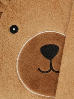 Schlafanzüge Und Nachtwäsche|Primark Schlafanzug Aus Fleece Mit Bären-Print Braun