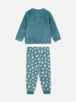 Schlafanzüge Und Nachtwäsche|Primark Schlafanzug Aus Fleece Mit Bären-Print Blaugrün