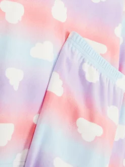 Schlafanzüge Und Nachtwäsche|Primark Schlafanzug Aus Velours Mit Wolken-Design Multi