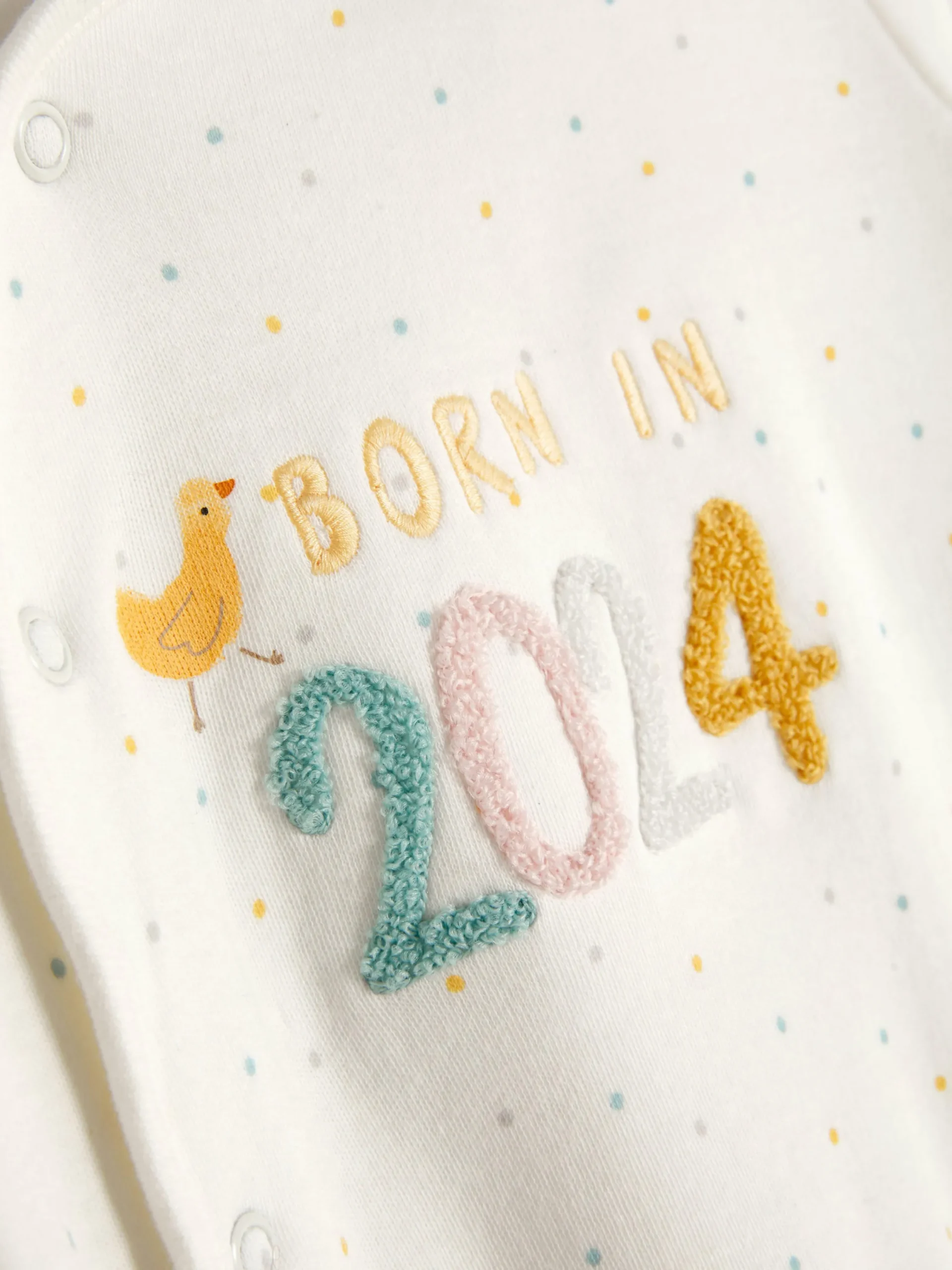Babygirls Und Strampler|Primark Schlafanzug Mit „Born In 2024“-Schriftzug Weiß