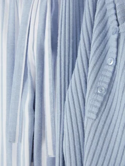 Schlafanzüge|Primark Schlafanzug Mit Henly-Top Und Gemusterter Hose Blau