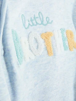 Babygirls Und Strampler|Primark Schlafanzug Mit „Little Brother“-Stickerei Blau