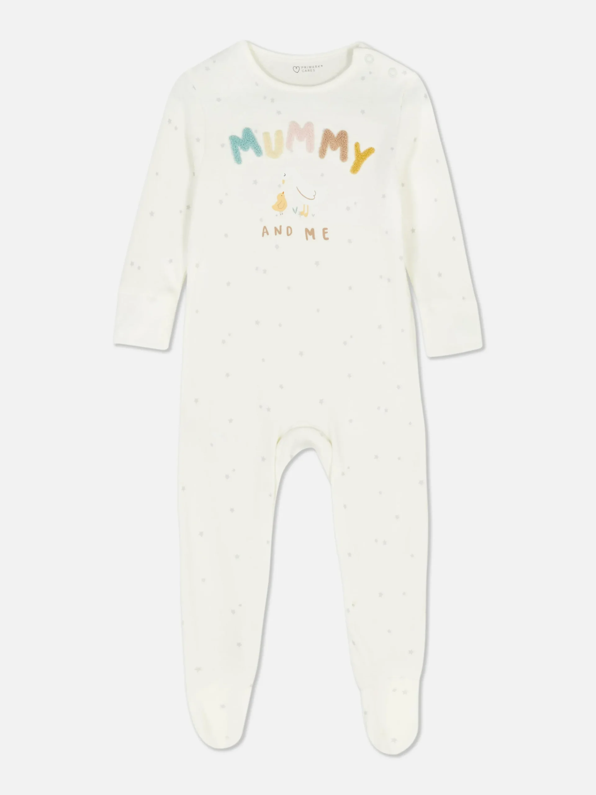 Babygirls Und Strampler|Primark Schlafanzug Mit Mummy And Me-Schriftzug Weiß