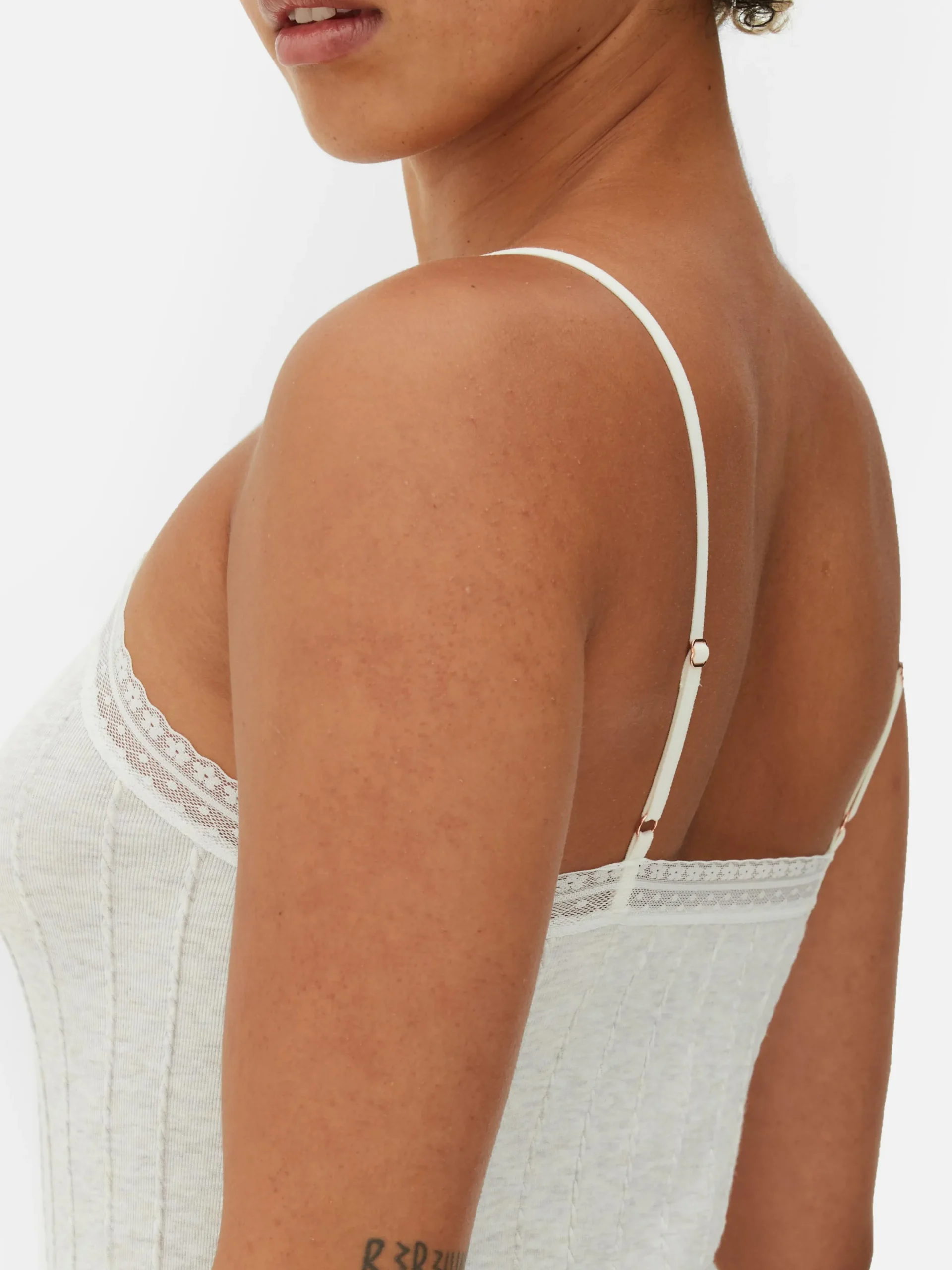 Schlafanzüge|Primark Schlafanzug Mit Trägertop Und Leggings Hellbeige