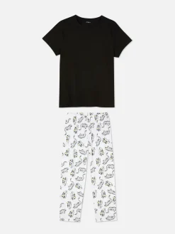 Schlafanzüge|Primark Schlafanzug Mit T-Shirt Und Jogginghose Schwarz