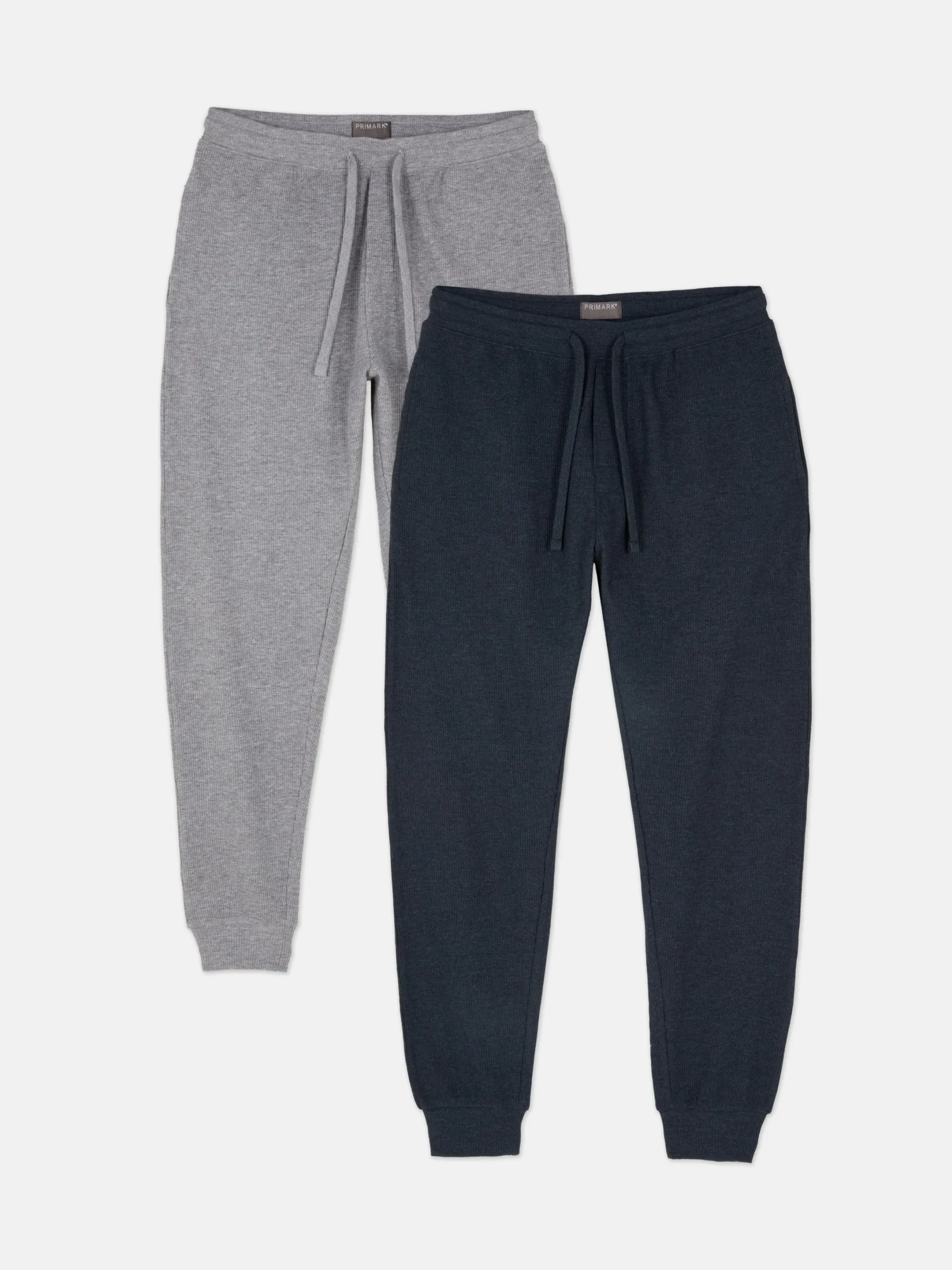 Schlafanzüge|Loungewear|Primark Schlafanzughose Mit Bündchen, 2er-Pack Grau meliert
