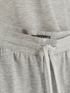 Schlafanzüge|Primark Schlafanzugshirt Mit Waffelstruktur Und Jerseyshorts Hellgrau