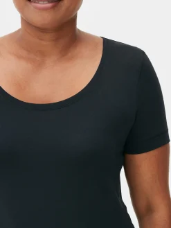 Schlafanzugoberteile|Primark Schlafanzugtop Mit U-Ausschnitt Für Die Wechseljahre Schwarz