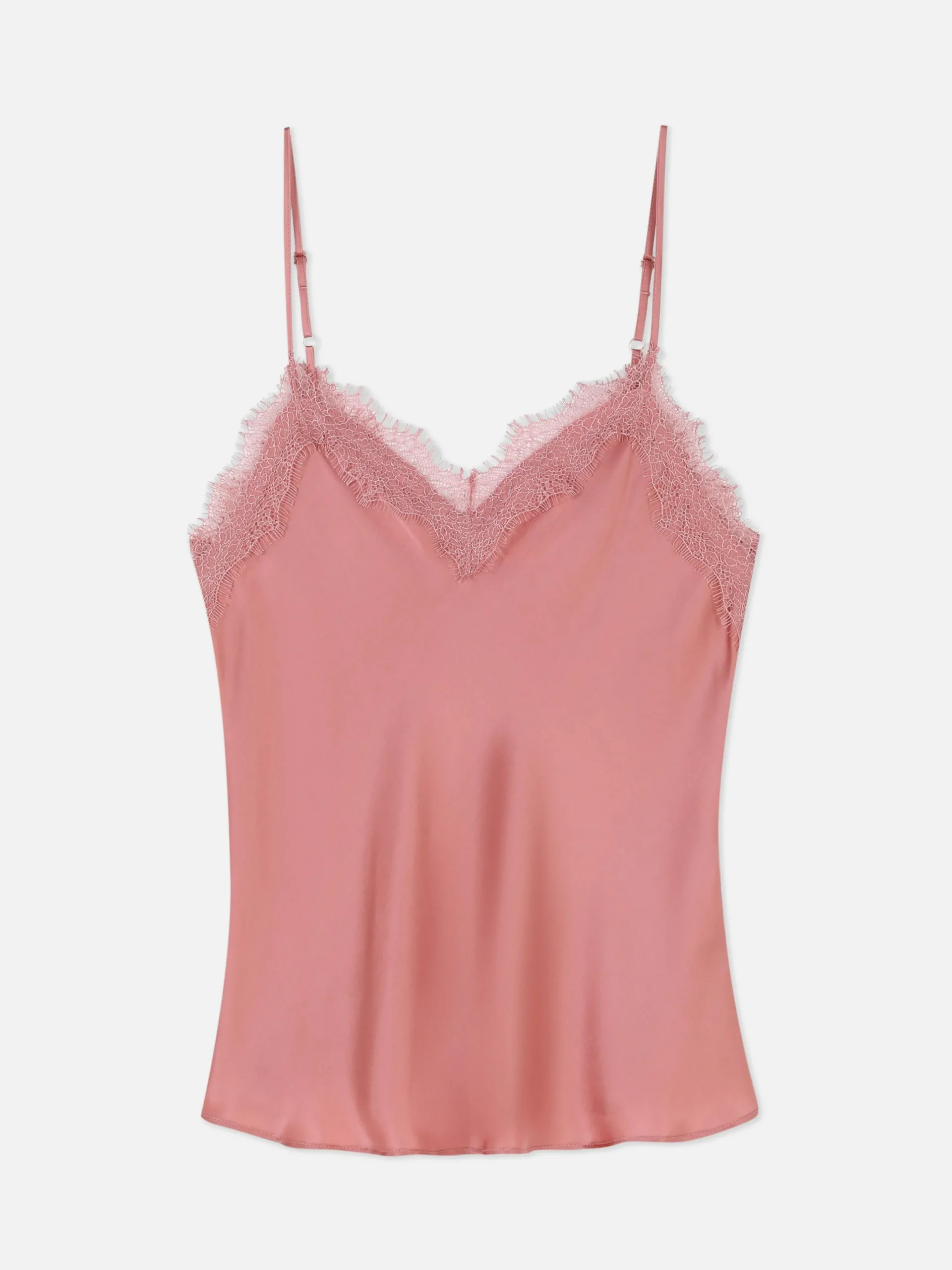 Schlafanzugoberteile|Primark Schlafanzug-Trägertop Mit Spitzenbesatz Rosa