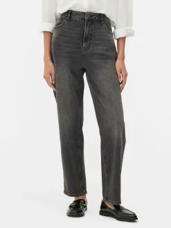 Denim|Jeans|Primark Schmal Geschnittene Jeans Mit Geradem Bein Dunkelgrau