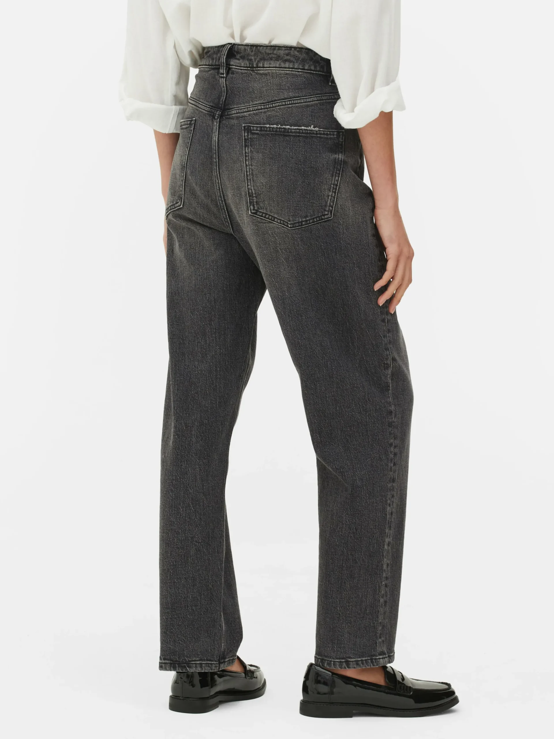 Denim|Jeans|Primark Schmal Geschnittene Jeans Mit Geradem Bein Dunkelgrau