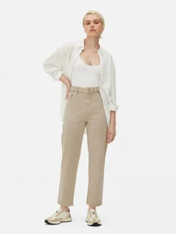 Denim|Jeans|Primark Schmal Geschnittene Jeans Mit Geradem Bein Sandfarben