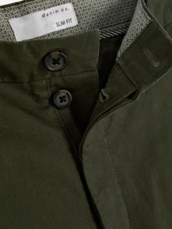 Hosen|Primark Schmale Stretch-Chinohose Khakifarben