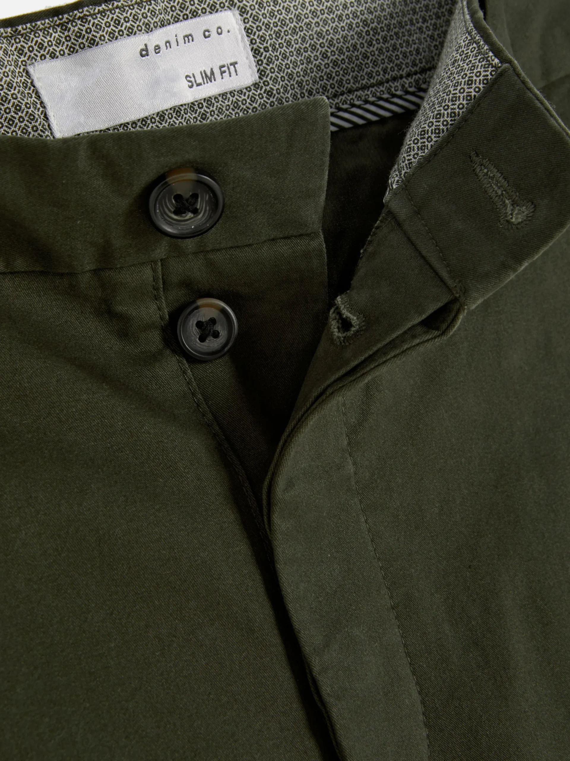 Hosen|Primark Schmale Stretch-Chinohose Khakifarben