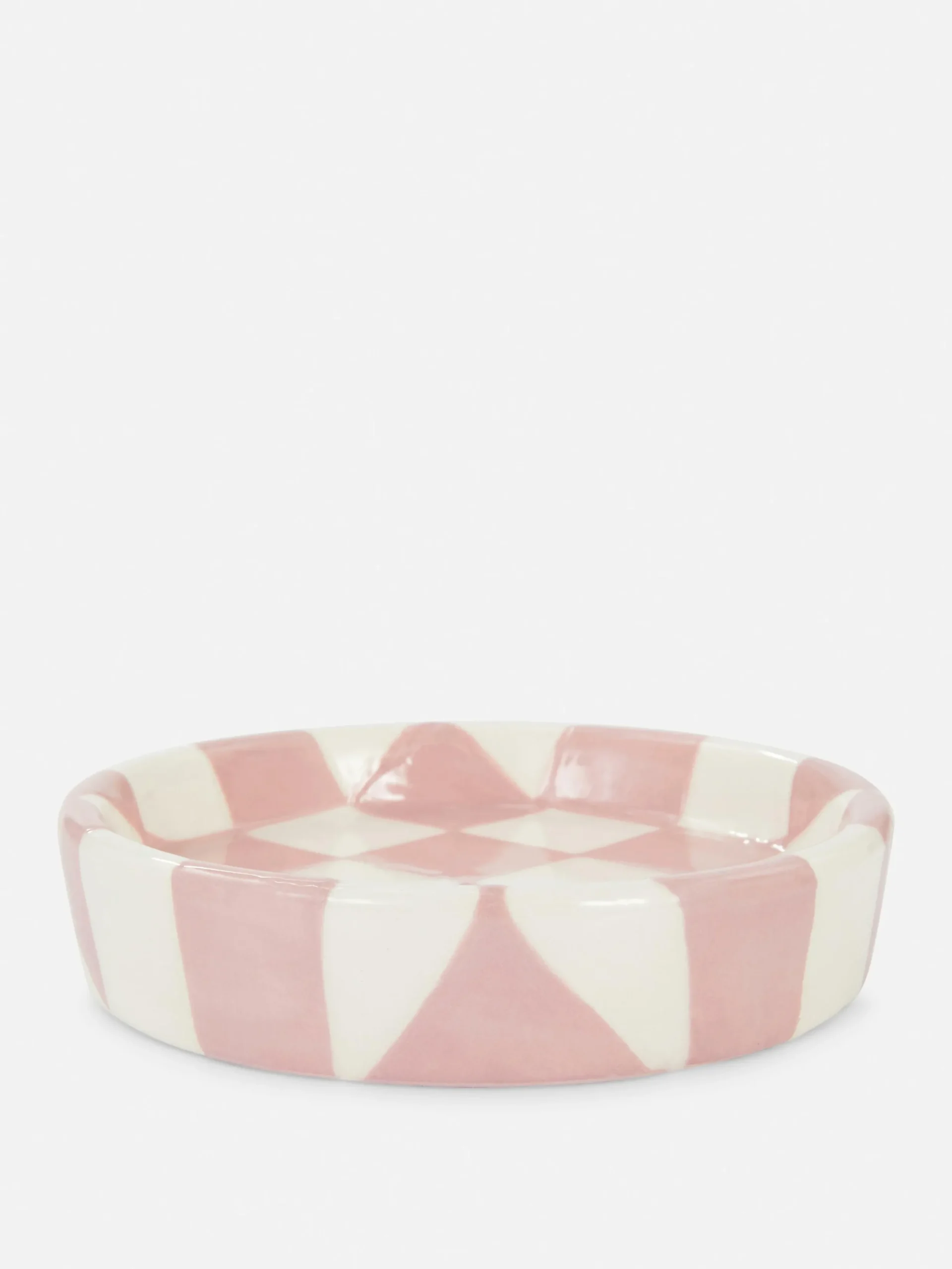 Ornamente|Primark Schmuckablage Mit Karomuster Hellrosa
