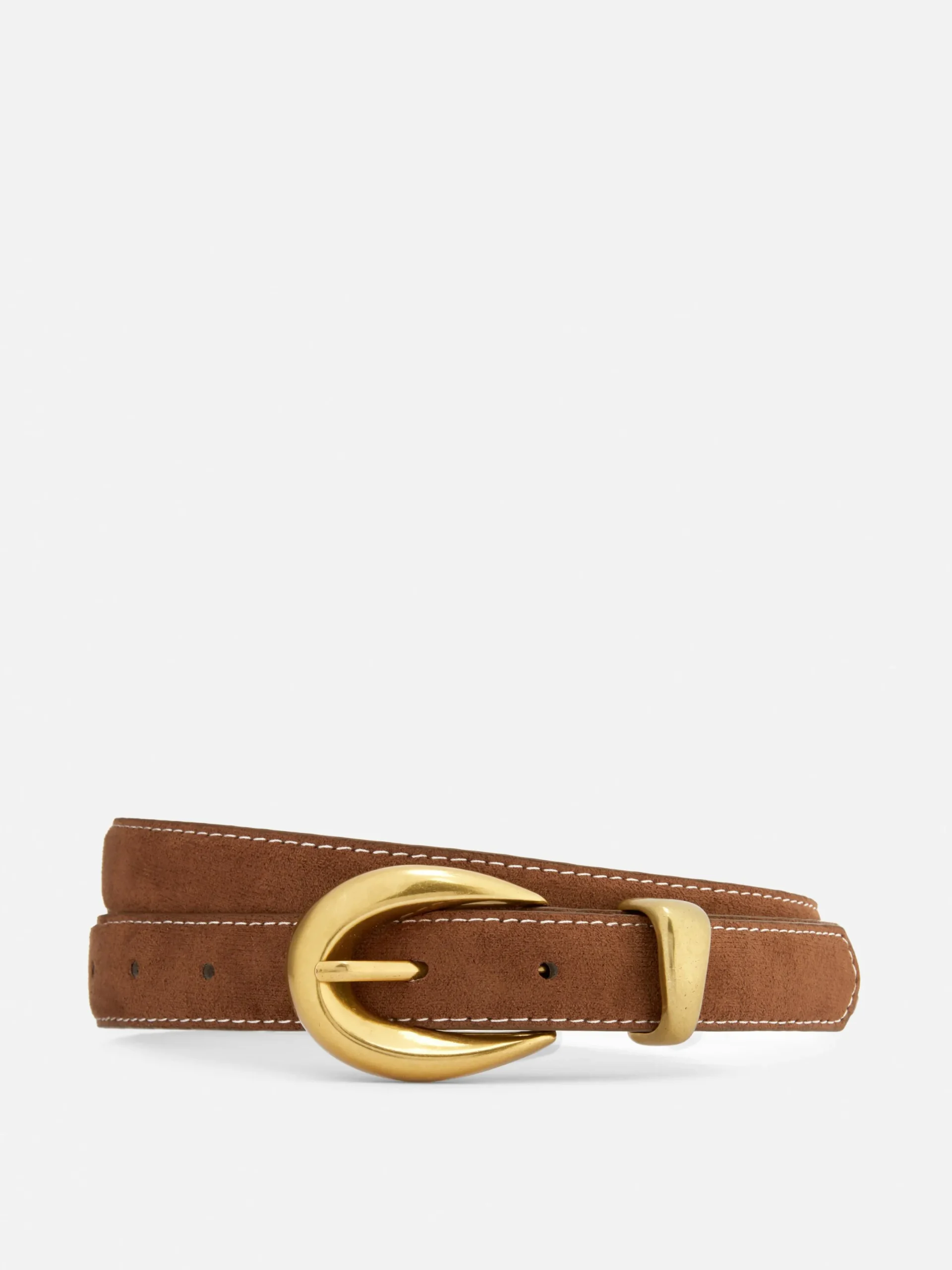 Gürtel|Primark Schnallengürtel Aus Kunstleder Braun