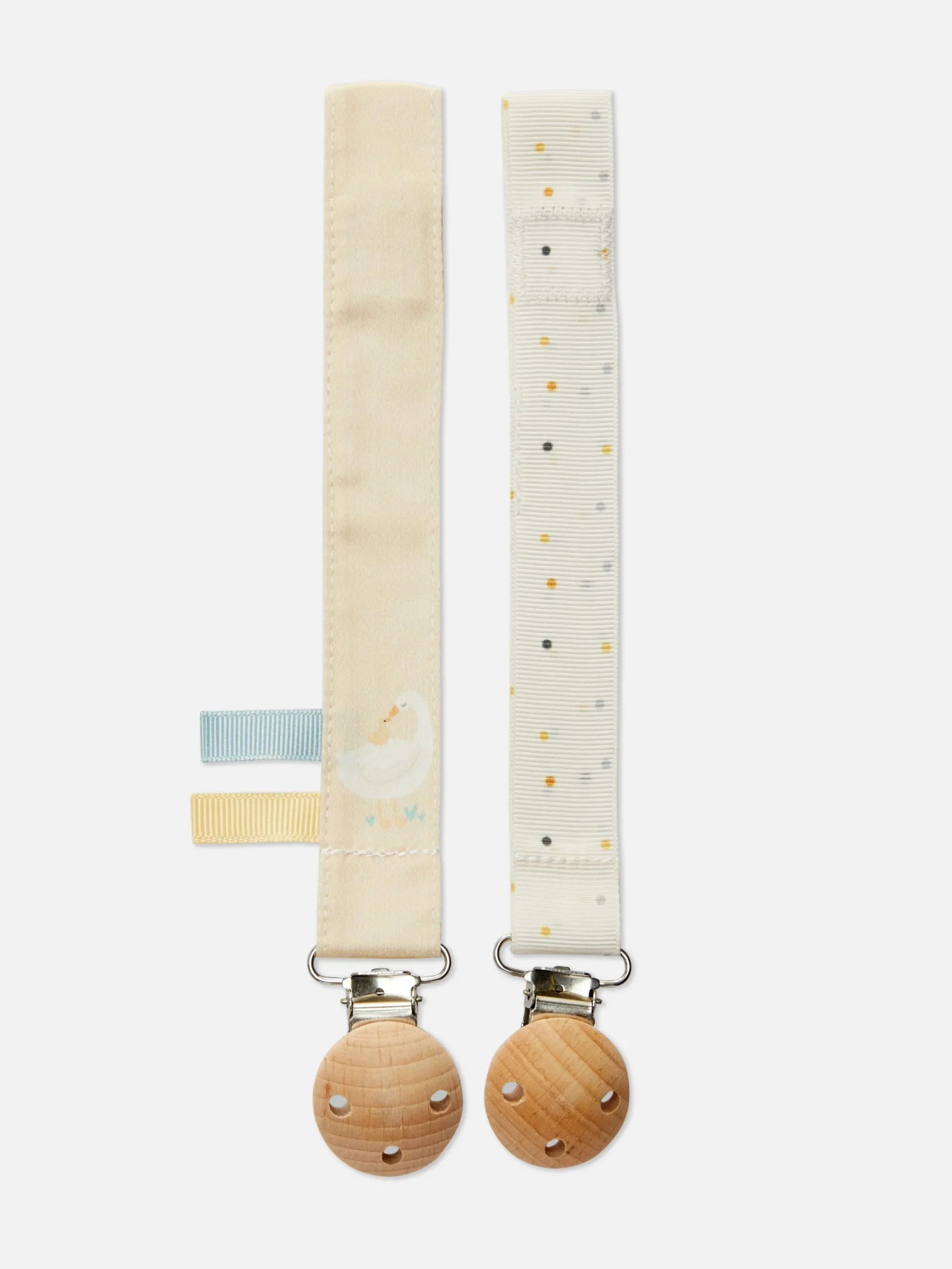 Füttern Und Abstillen|Primark Schnuller-Clips Mit Entenmotiv, 2er-Pack Gelb