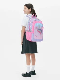 Taschen|Primark Schulrucksack Mit 3D-Einhorn-Design Rosa