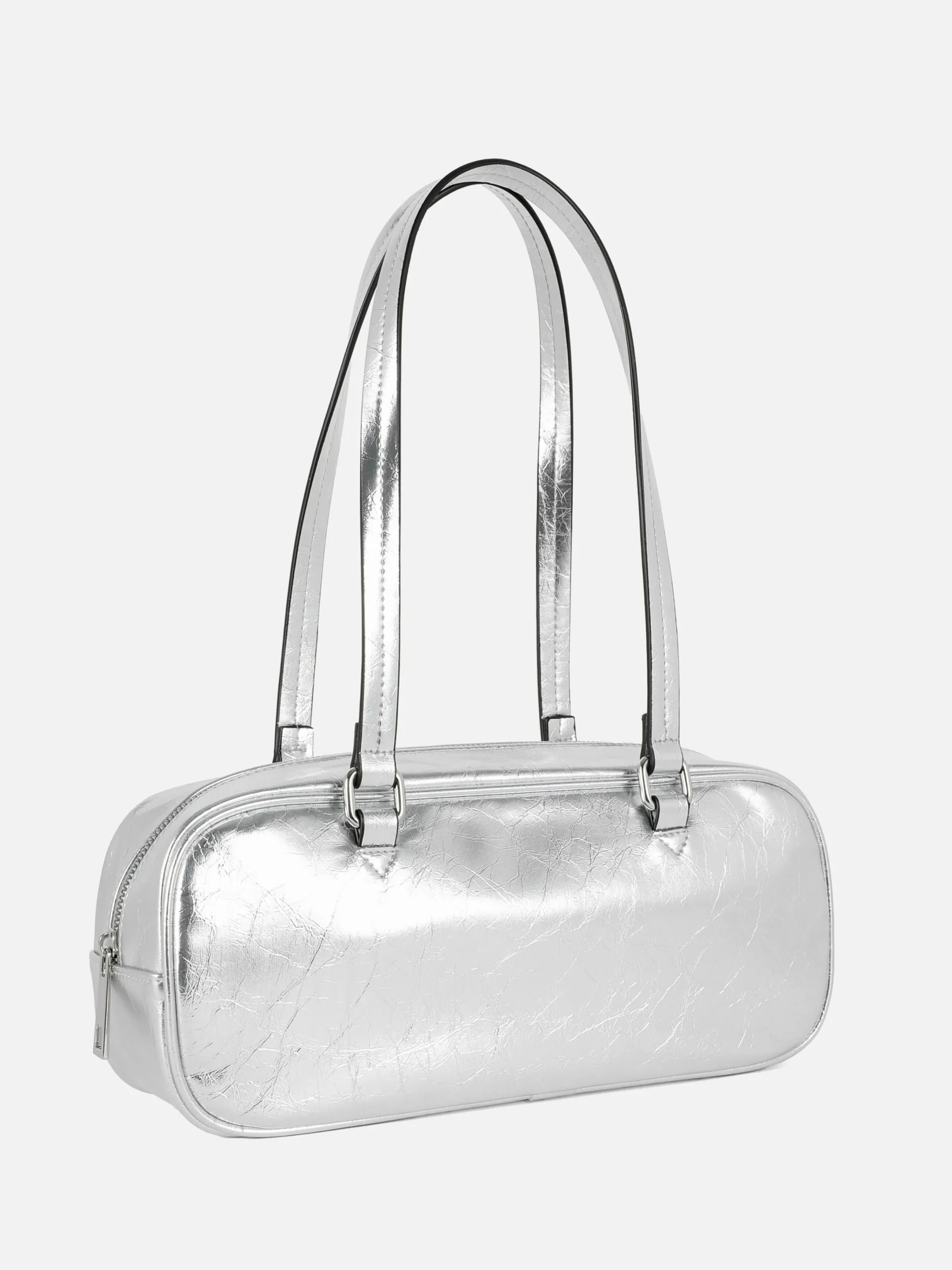 Taschen Und Portemonnaies|Primark Schultertasche Mit Falten Silber