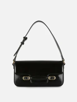 Gothic-Kleidung|Taschen Und Portemonnaies|Primark Schultertasche Mit Zierschnallen Schwarz