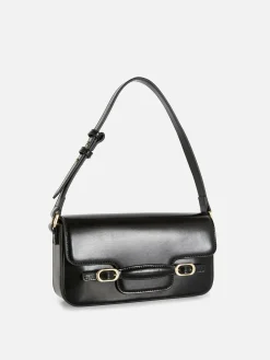 Gothic-Kleidung|Taschen Und Portemonnaies|Primark Schultertasche Mit Zierschnallen Schwarz
