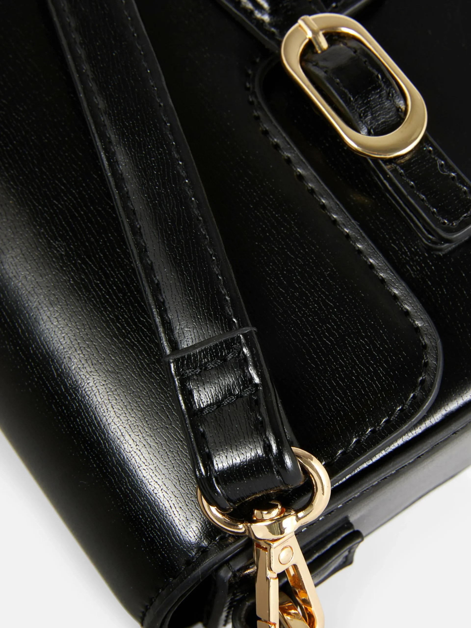 Gothic-Kleidung|Taschen Und Portemonnaies|Primark Schultertasche Mit Zierschnallen Schwarz