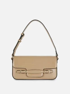 Taschen Und Portemonnaies|Primark Schultertasche Mit Zierschnallen Kamelbraun