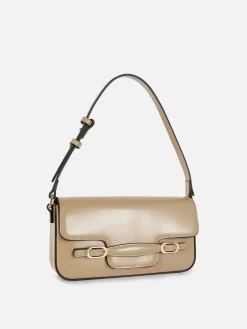 Taschen Und Portemonnaies|Primark Schultertasche Mit Zierschnallen Kamelbraun