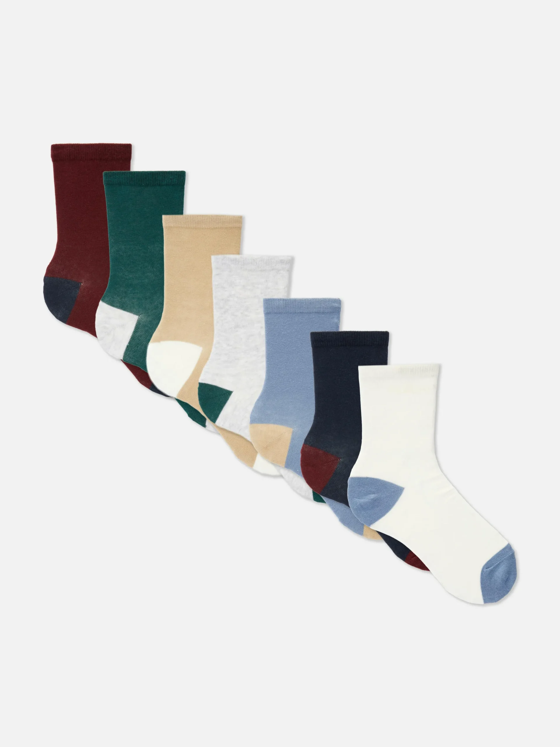 Socken|Primark Söckchen In Blockfarben, 7er-Pack Multi