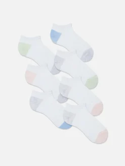 Socken|Primark Söckchen Mit Kontrasteinsatz, 7er-Pack Weiß