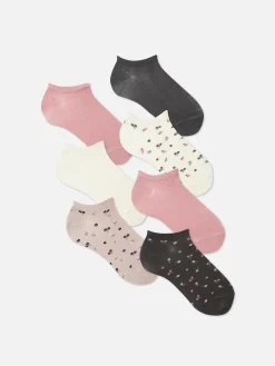 Socken|Primark Söckchen Mit Verschiedenen Mustern, 7er-Pack Grün