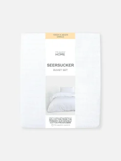 Bettwäsche Und Sets|Primark Seersucker-Bettwäsche, Einzelbett Weiß
