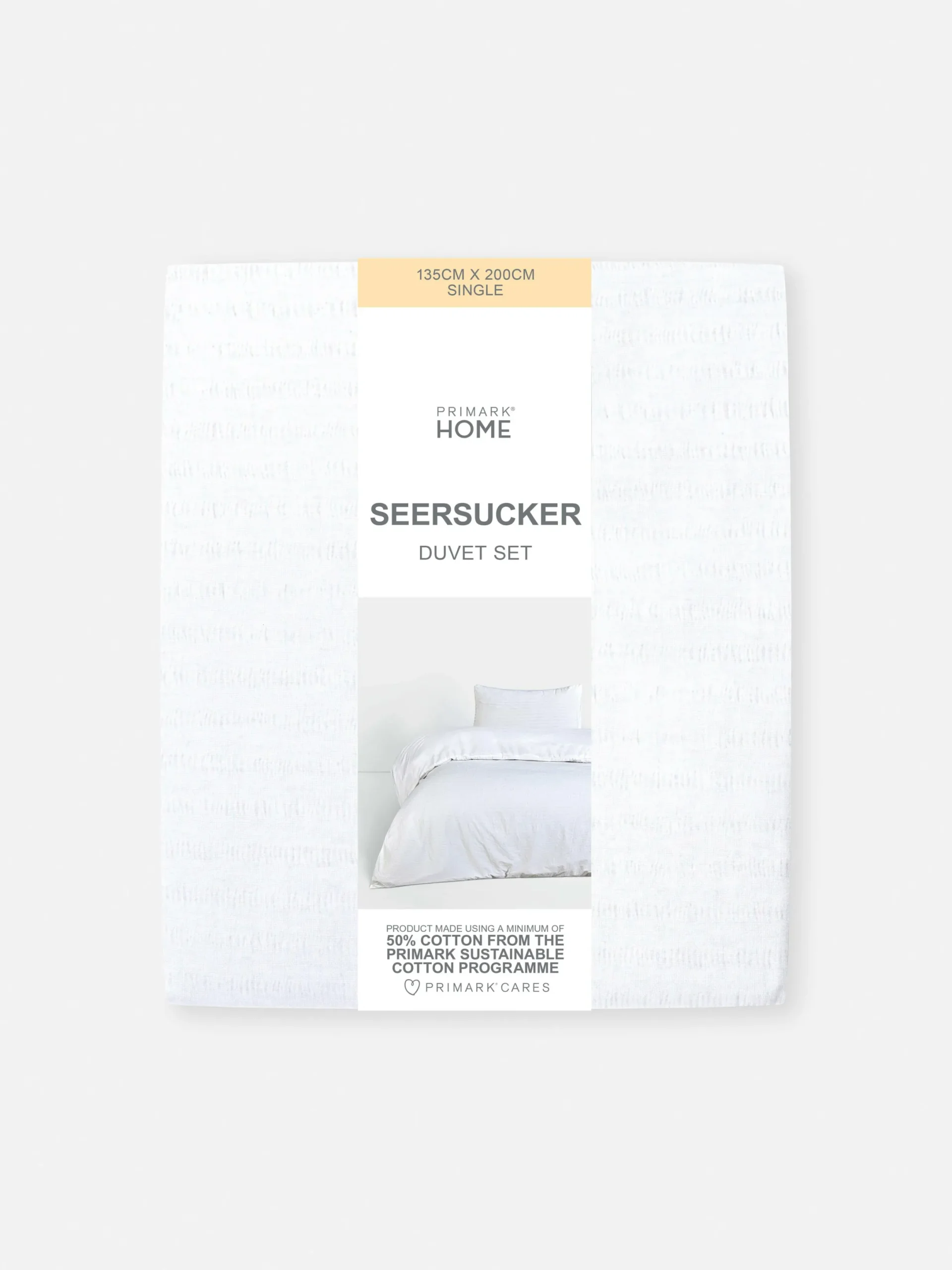 Bettwäsche Und Sets|Primark Seersucker-Bettwäsche, Einzelbett Weiß