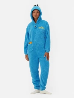 Snuddies Und Einteiler|Primark „Sesamstraße“ Einteiler Für Damen Blau