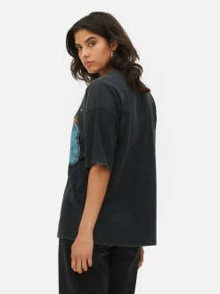 Tops Und T-Shirts|Primark „Sesamstraße Krümelmonster“ T-Shirt Anthrazitfarben