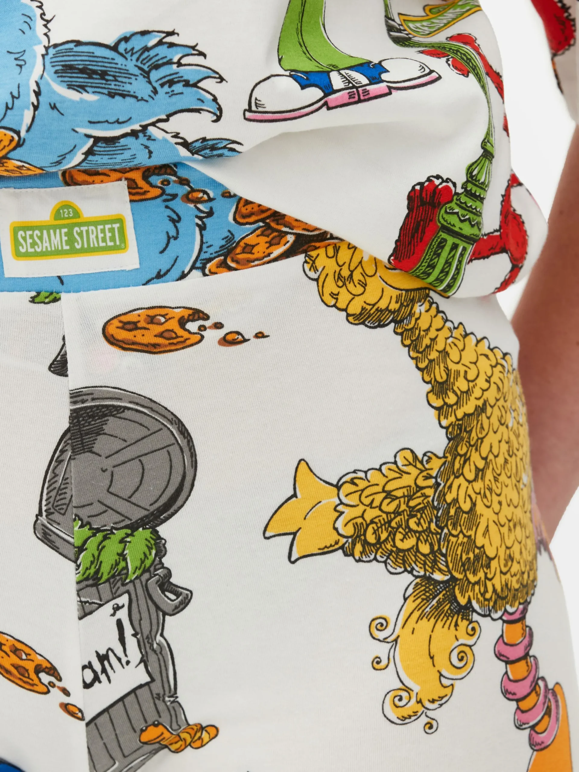 Schlafanzughosen|Primark „Sesamstraße“ Schlafanzugleggings Weiß