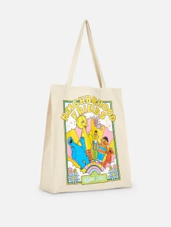 Taschen Und Portemonnaies|Primark „Sesamstraße“ Tragetasche Aus Canvas Naturfarben
