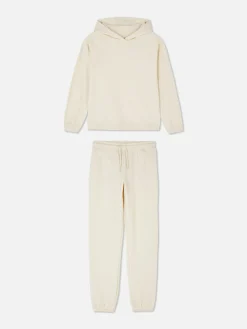 Sets Und Outfits|Primark Set Aus Hoodie Und Jogginghose Zum Kombinieren Ecrufarben
