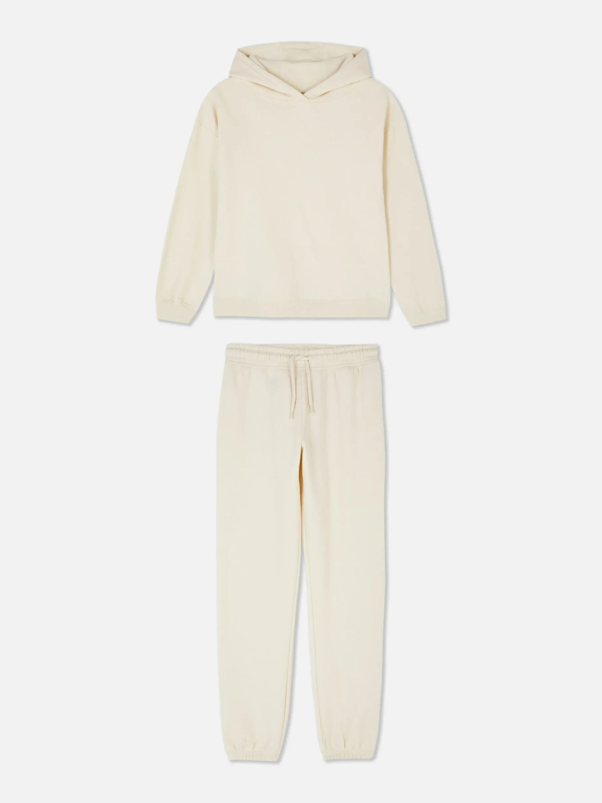 Sets Und Outfits|Primark Set Aus Hoodie Und Jogginghose Zum Kombinieren Ecrufarben