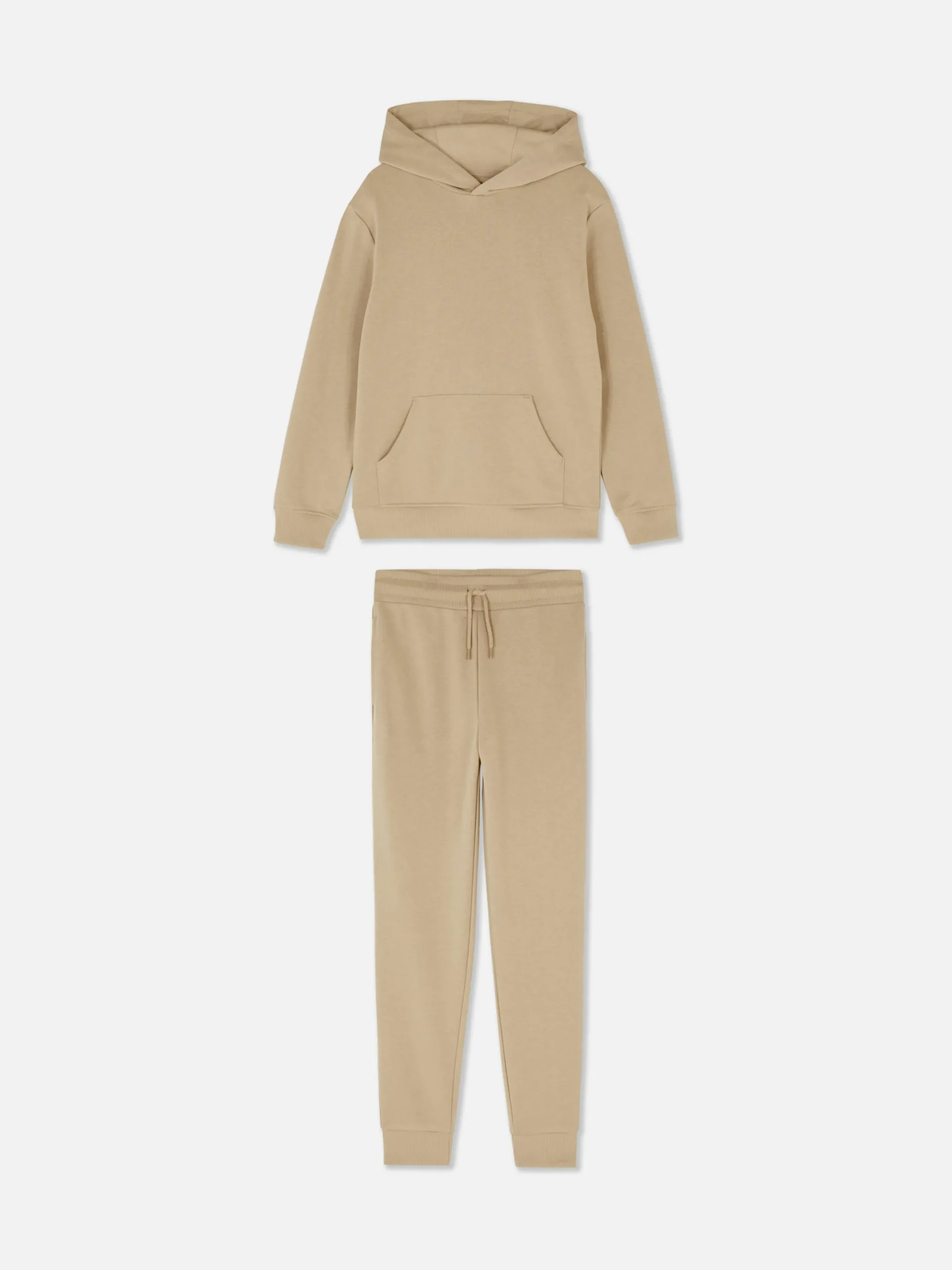 Sets Und Outfits|Primark Set Aus Hoodie Und Jogginghose Zum Kombinieren Steinfarben