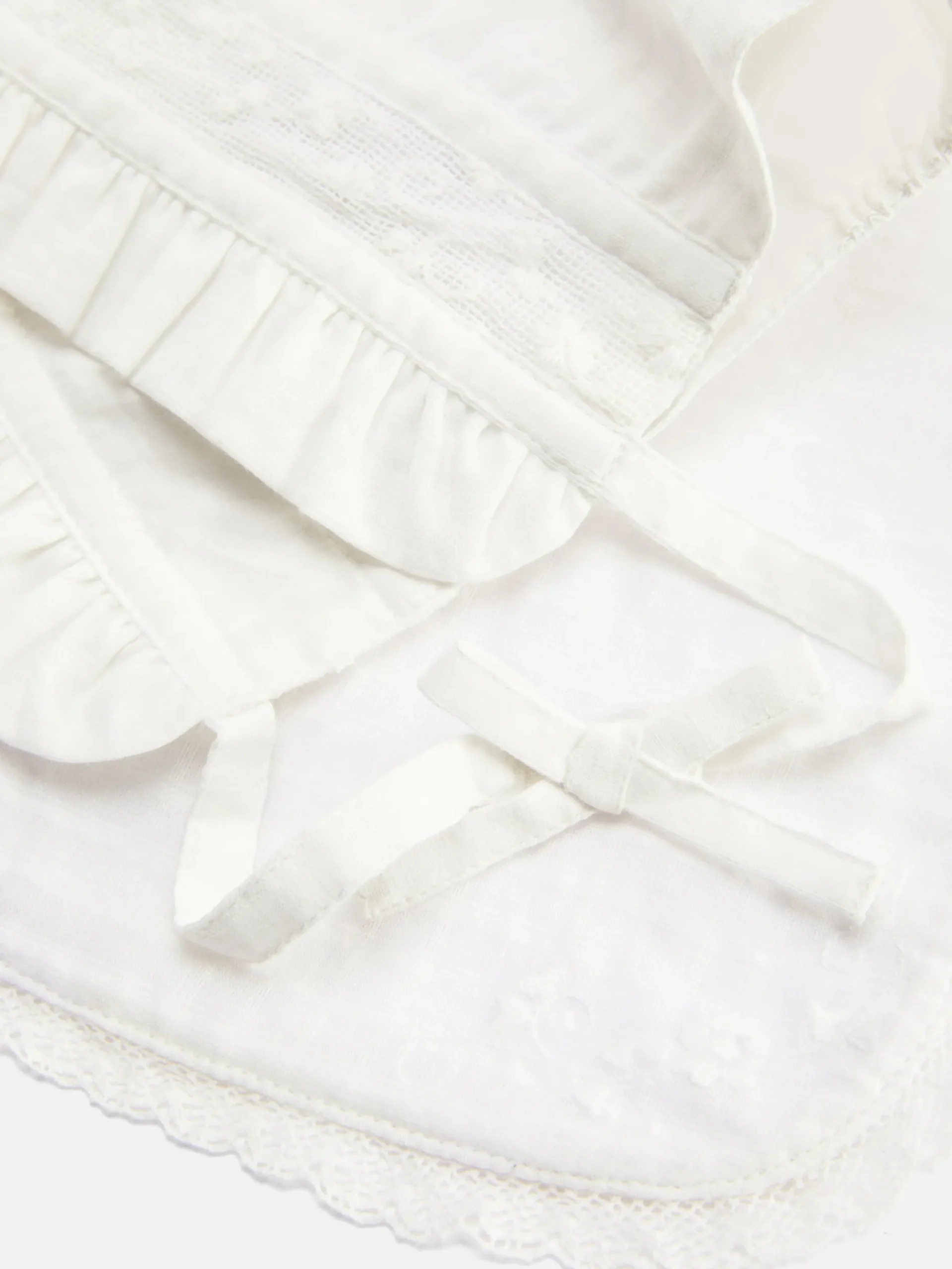 Füttern Und Abstillen|Mützen Und Handschuhe|Primark Set Aus Mütze Und Lätzchen Für Besondere Anlässe Weiß