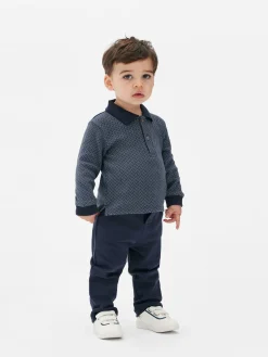 Sets Und Outfits|Primark Set Aus Poloshirt Und Hose Marineblau