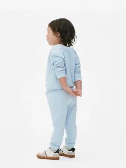 Sets Und Outfits|Primark Set Aus Strukturiertem Sweatshirt Und Jogginghose Blau