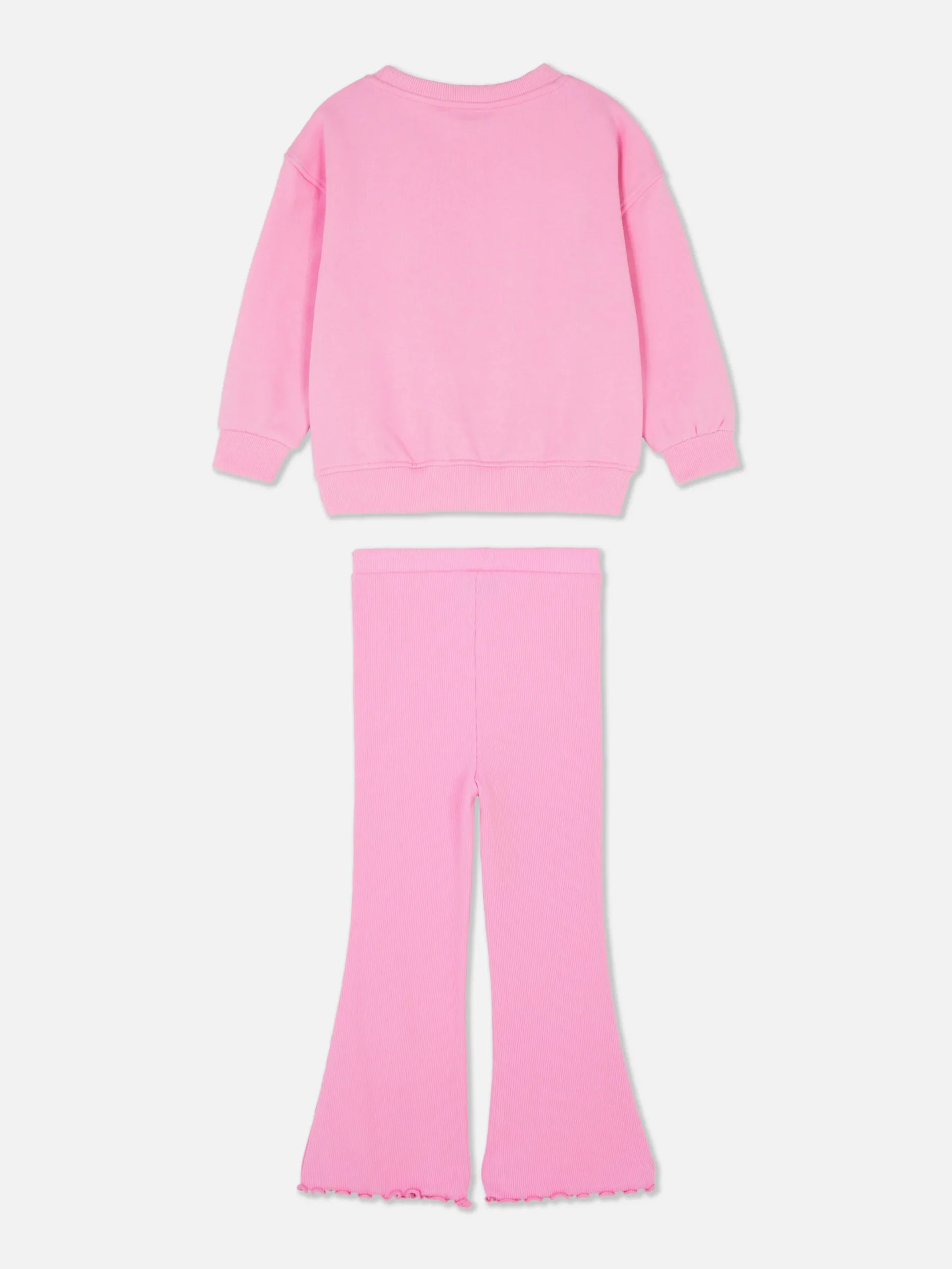 Sets Und Outfits|Primark Set Aus Sweatshirt Und Ausgestellter Leggings Rosa