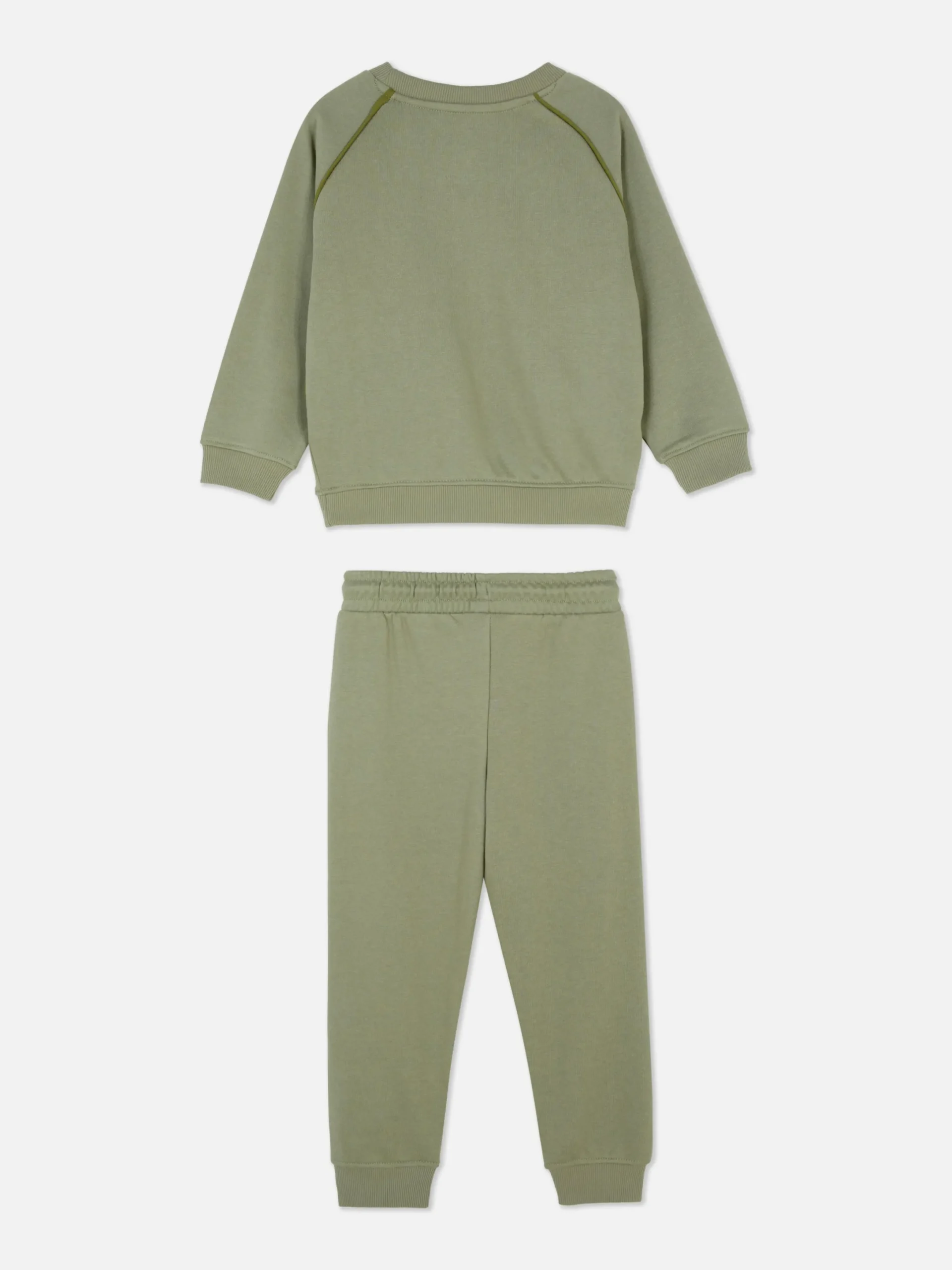 Sets Und Outfits|Primark Set Aus Sweatshirt Und Jogginghose Im Dinosaurier-Design Khakifarben